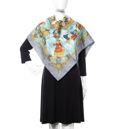 Hermes Silk Joies d'Hiver Scarf 90 2 of 6