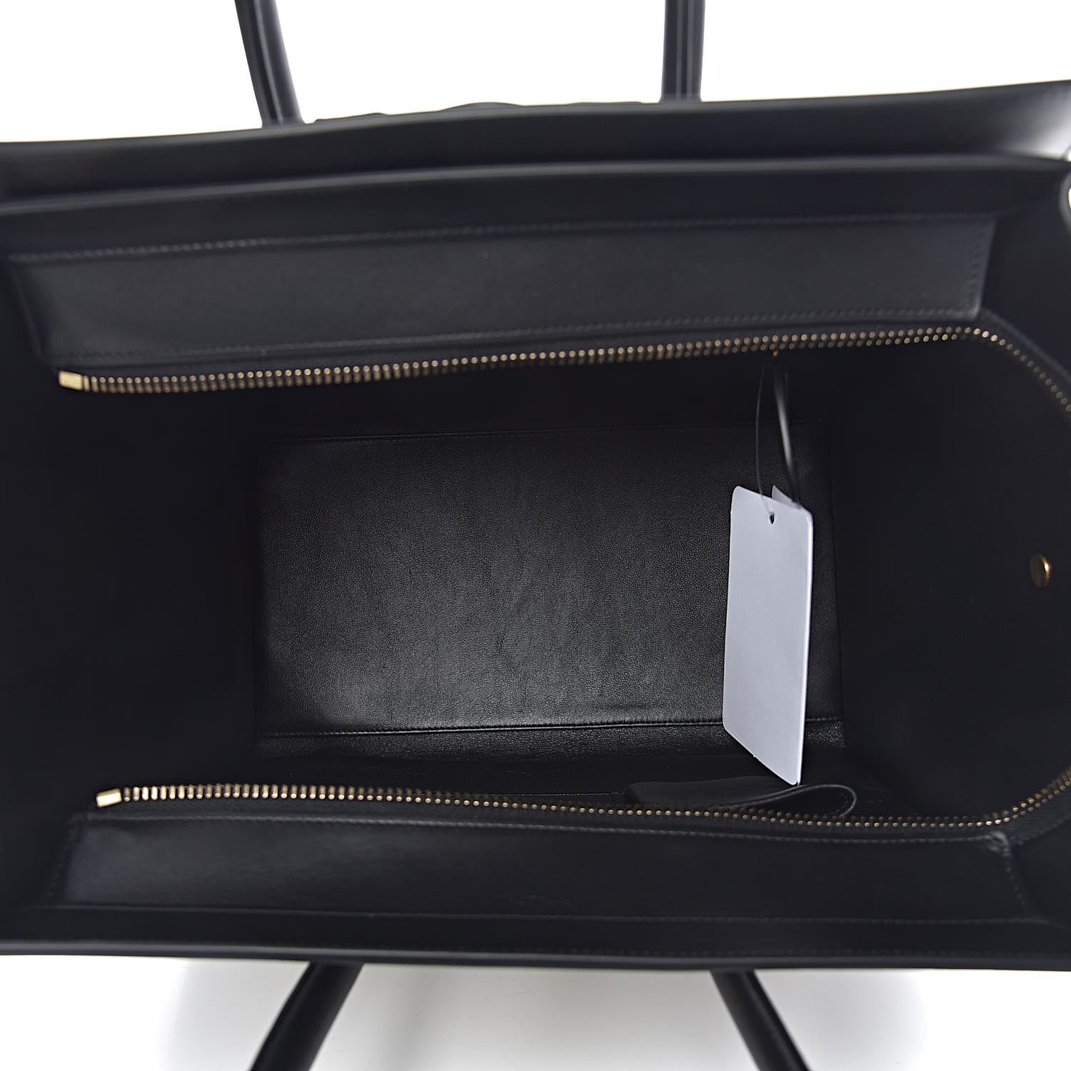 Celine Bullhide Calfskin Mini Bi-Color Luggage Black White 5 of 17