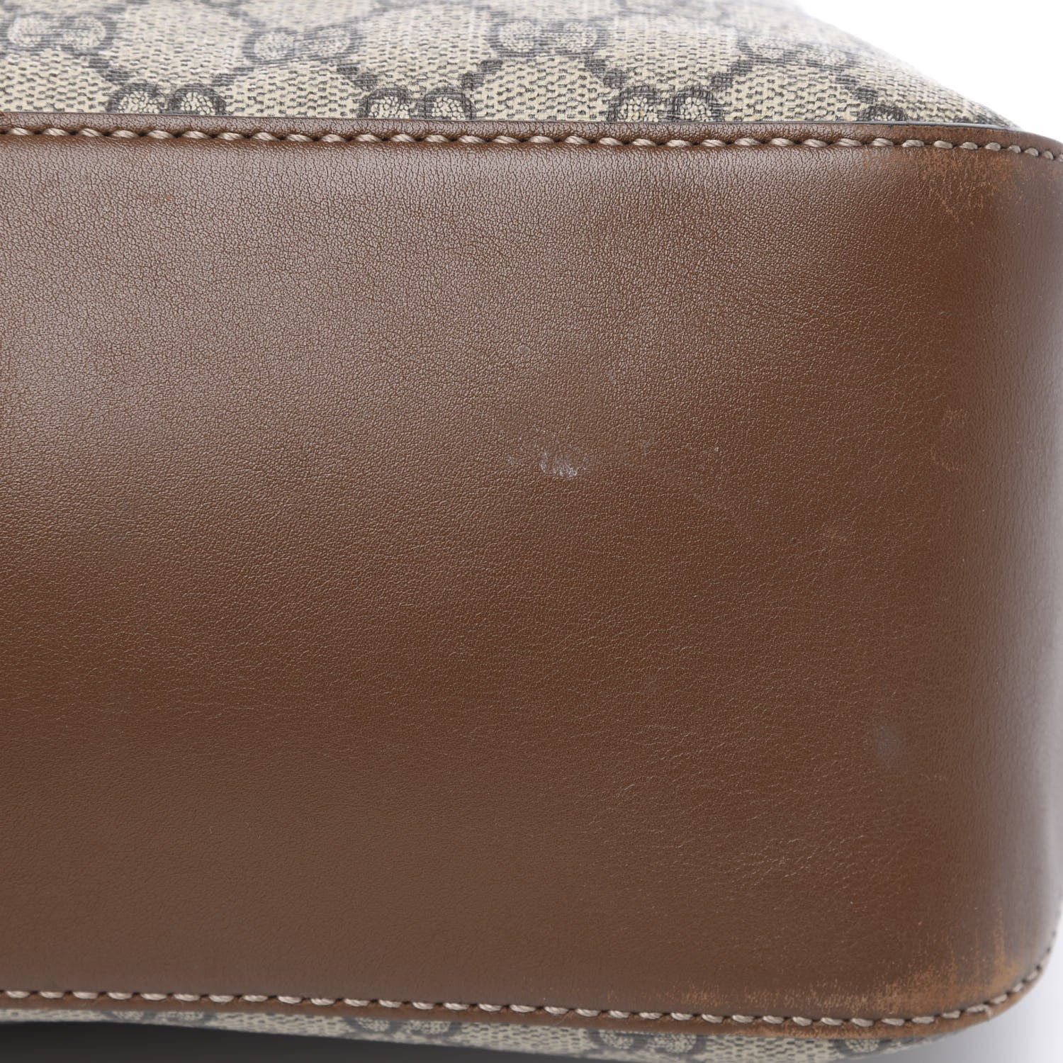 Gucci GG Supreme Monogram Large Linea A Hobo Light Brown 10 of 13