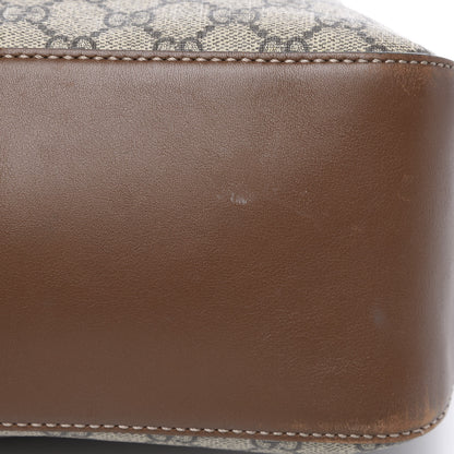 Gucci GG Supreme Monogram Large Linea A Hobo Light Brown 10 of 13
