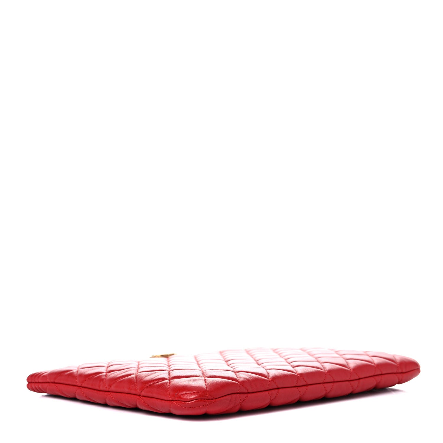 Chanel Lambskin Quilted Medium Boy Cosmetic Case Red 4 of 13