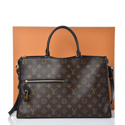 Louis Vuitton Monogram Popincourt MM Black 34 of 34