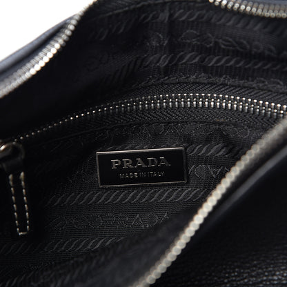 Prada Vitello Daino Box Shoulder Bag Black 6 of 16