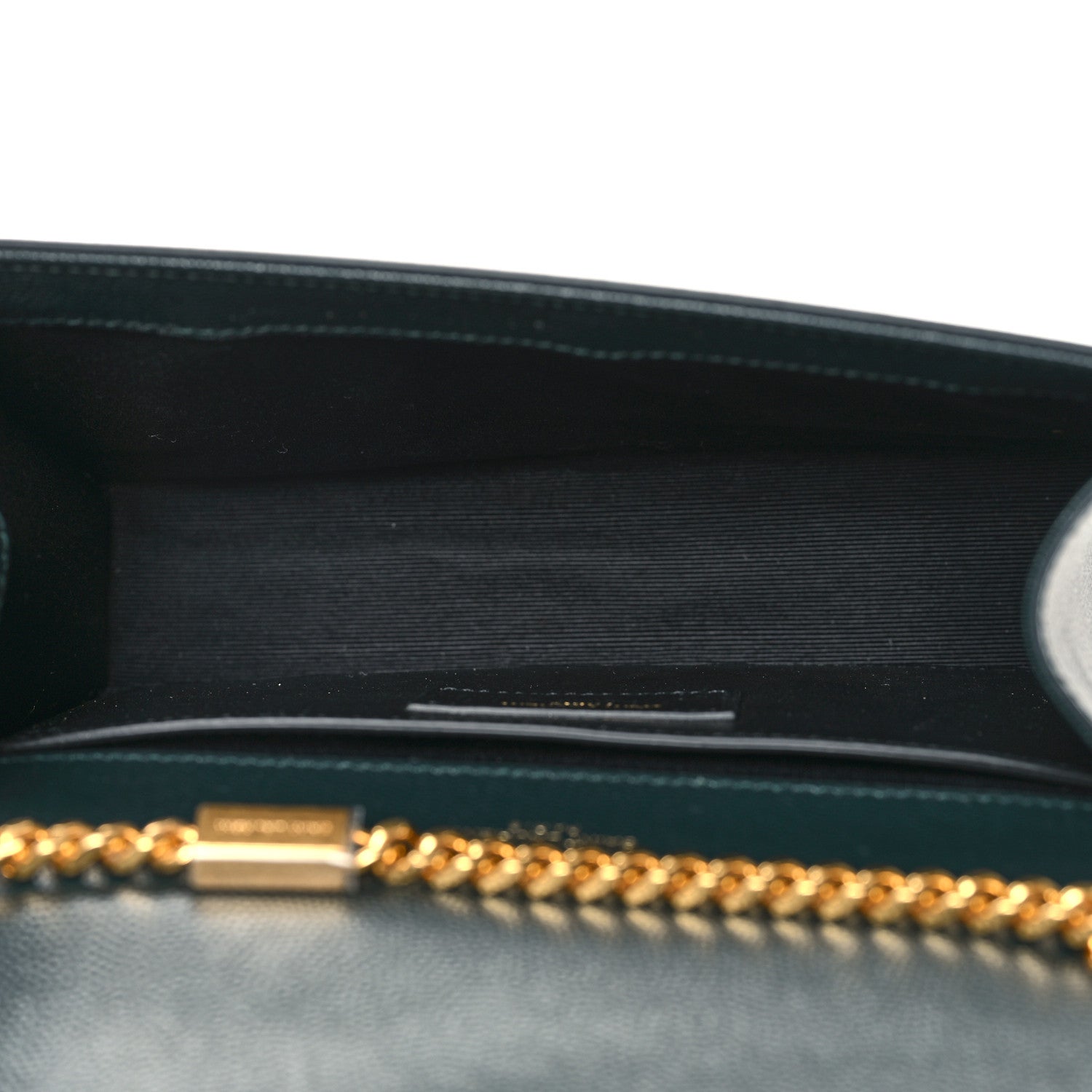 Saint Laurent Grain De Poudre Small Monogram Kate Satchel Teal Green 5 of 9