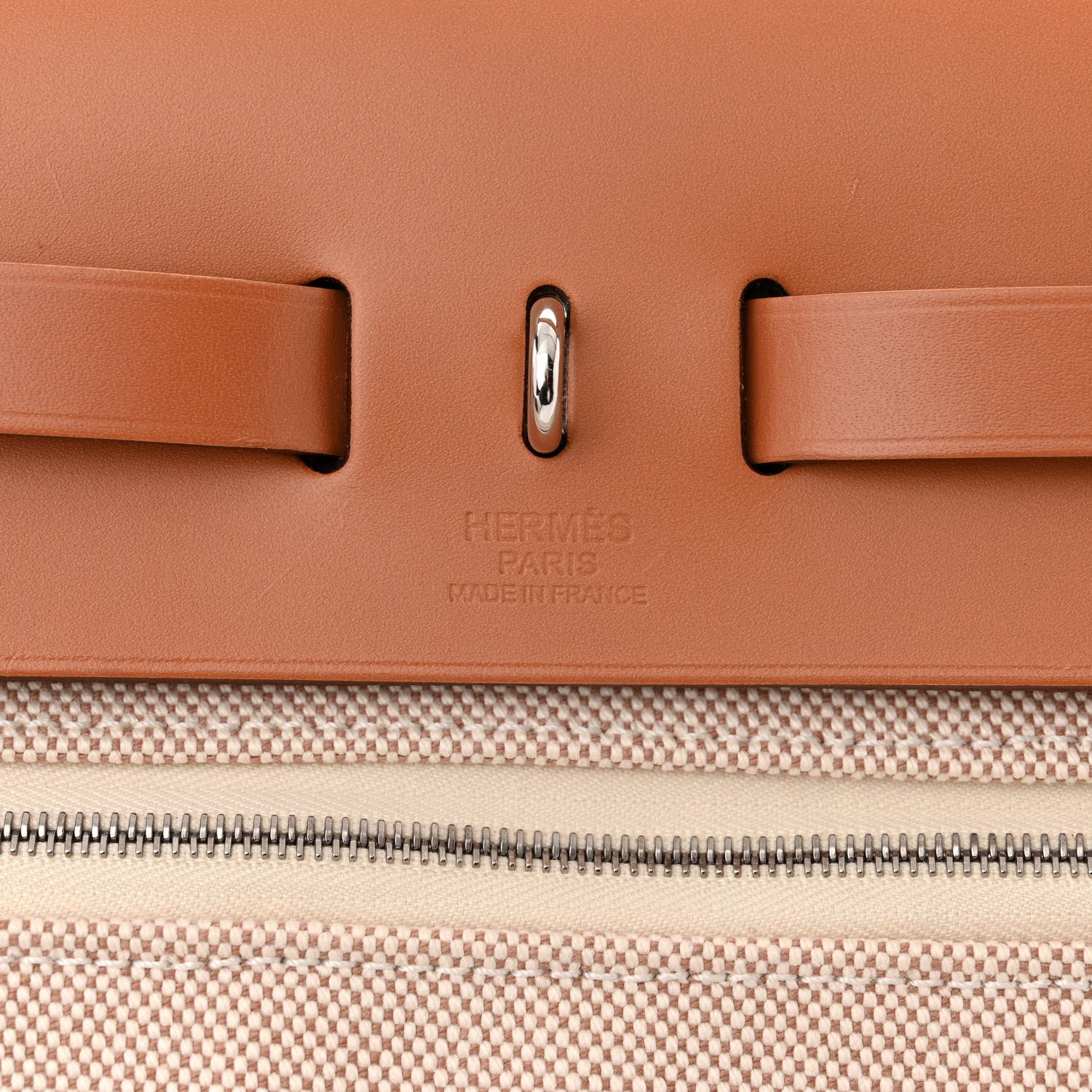 Hermes Vache Hunter Criss Viking Herbag Zip Retourne 31 PM Ecru Beige Naturel 7 of 13