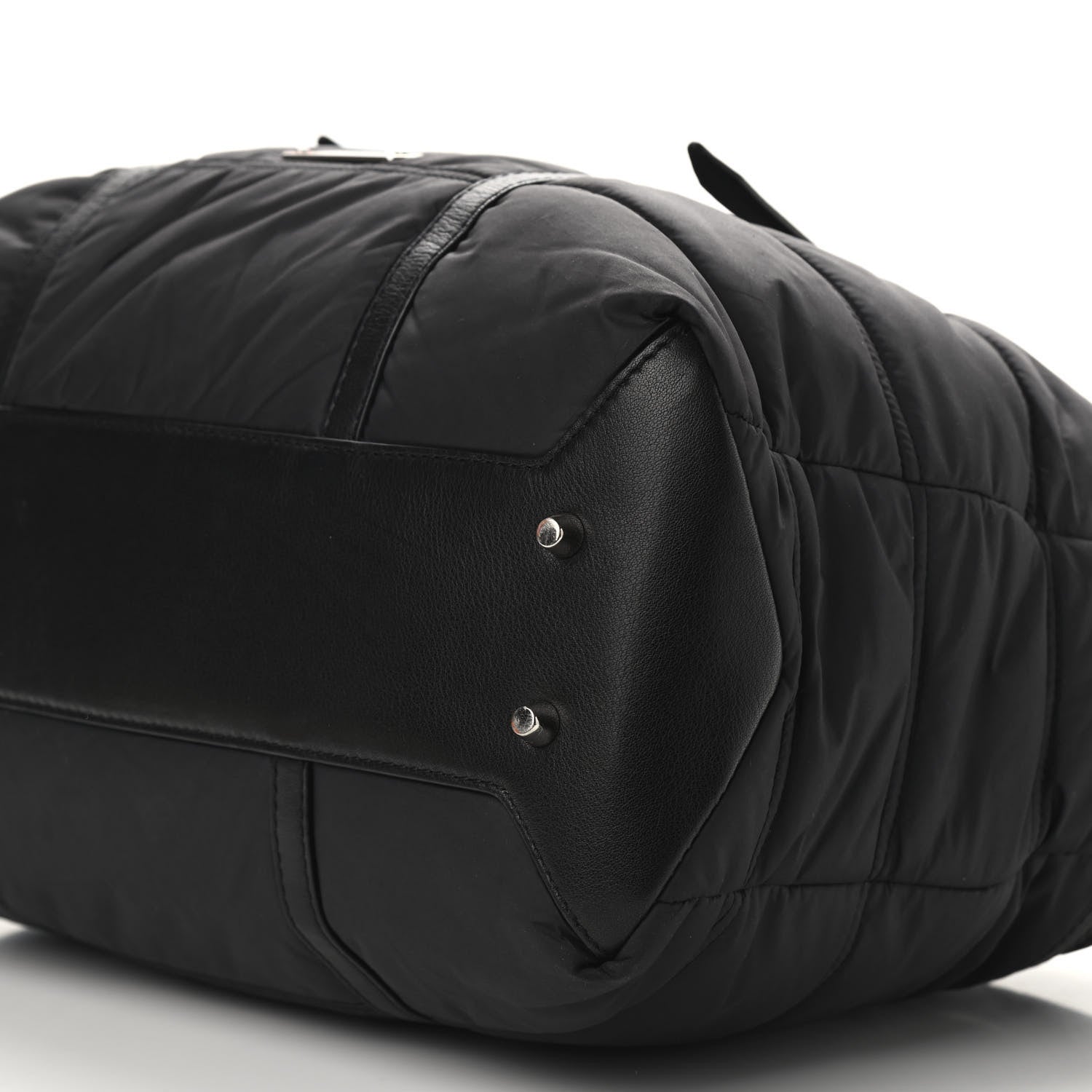 Burberry Nylon House Check Quilted Abbey Diaper Bag Black 7 of 9