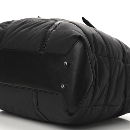 Burberry Nylon House Check Quilted Abbey Diaper Bag Black 7 of 9