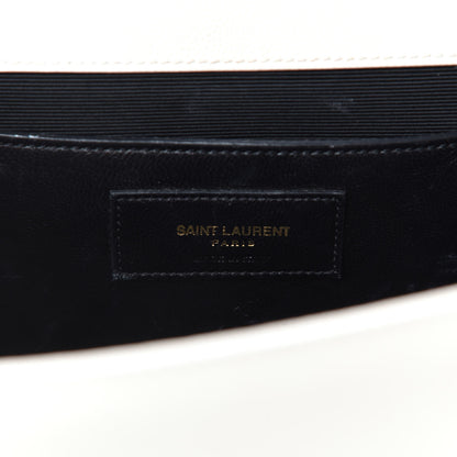 Saint Laurent Grain De Poudre Medium Classic Monogram Kate Satchel Porcellana 8 of 10