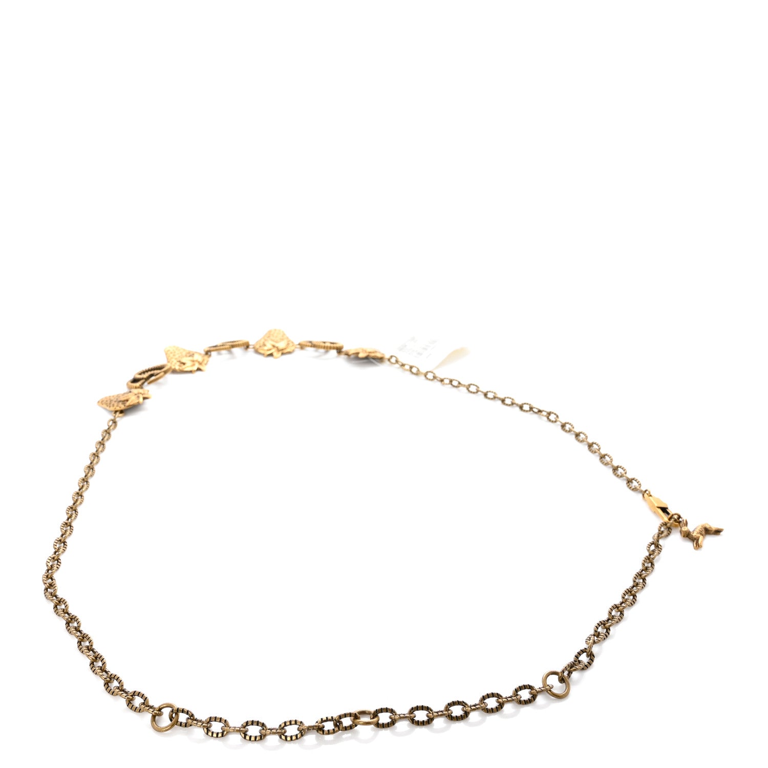 Gucci Brass Strawberry GG Chain Belt Gold 2 of 4