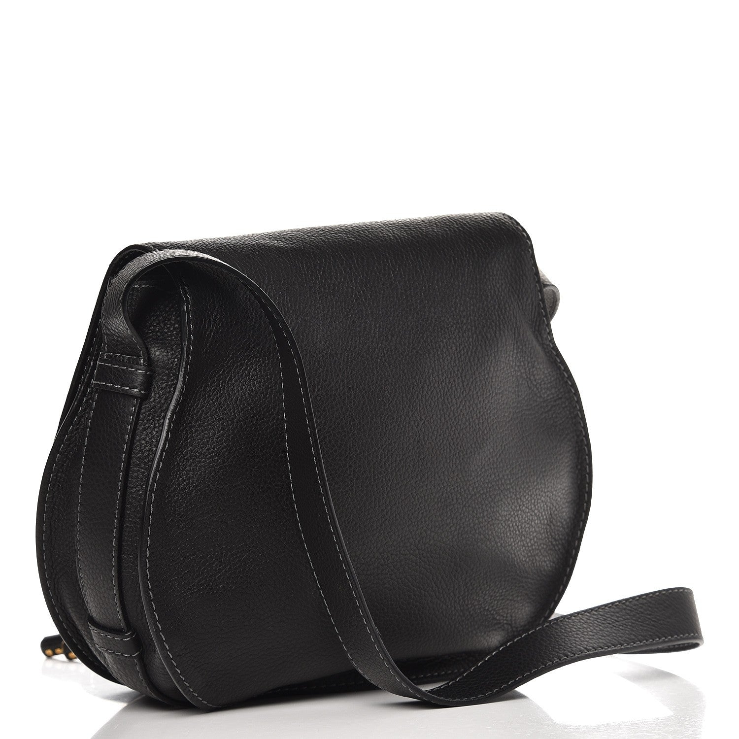 Chloe Calfskin Medium Marcie Round Crossbody Bag Black 3 of 8