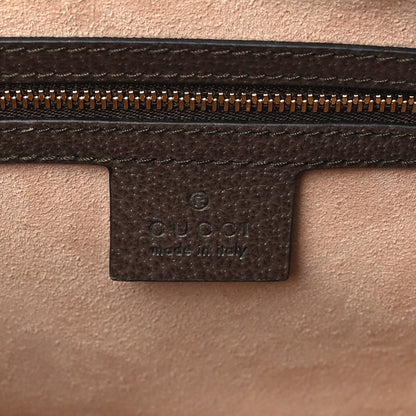 Gucci GG Supreme Monogram Web Medium Ophidia Boston Brown 6 of 9