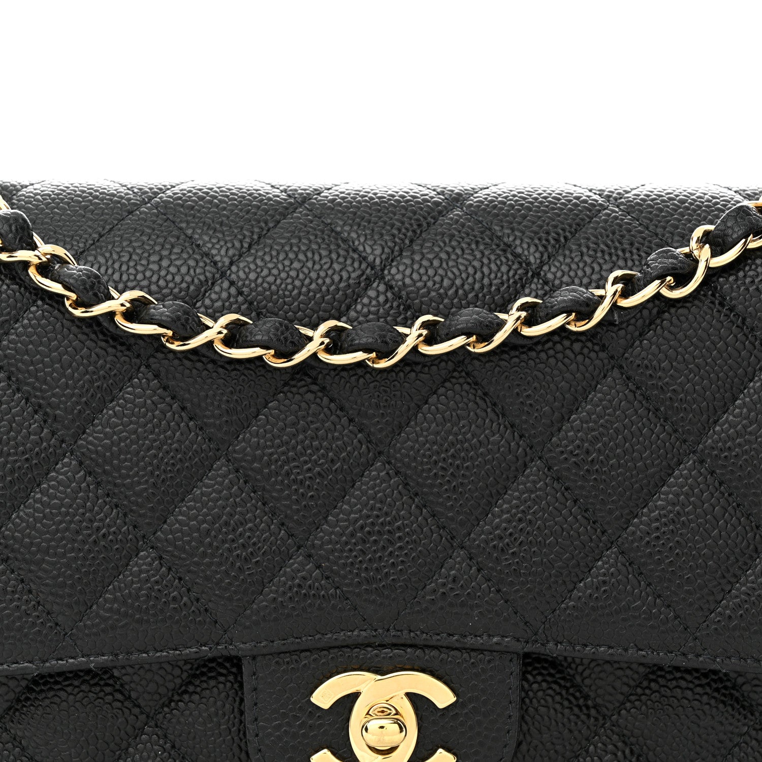 Chanel Caviar Quilted Medium Double Flap Black 8 of 11