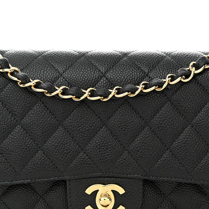 Chanel Caviar Quilted Medium Double Flap Black 8 of 11