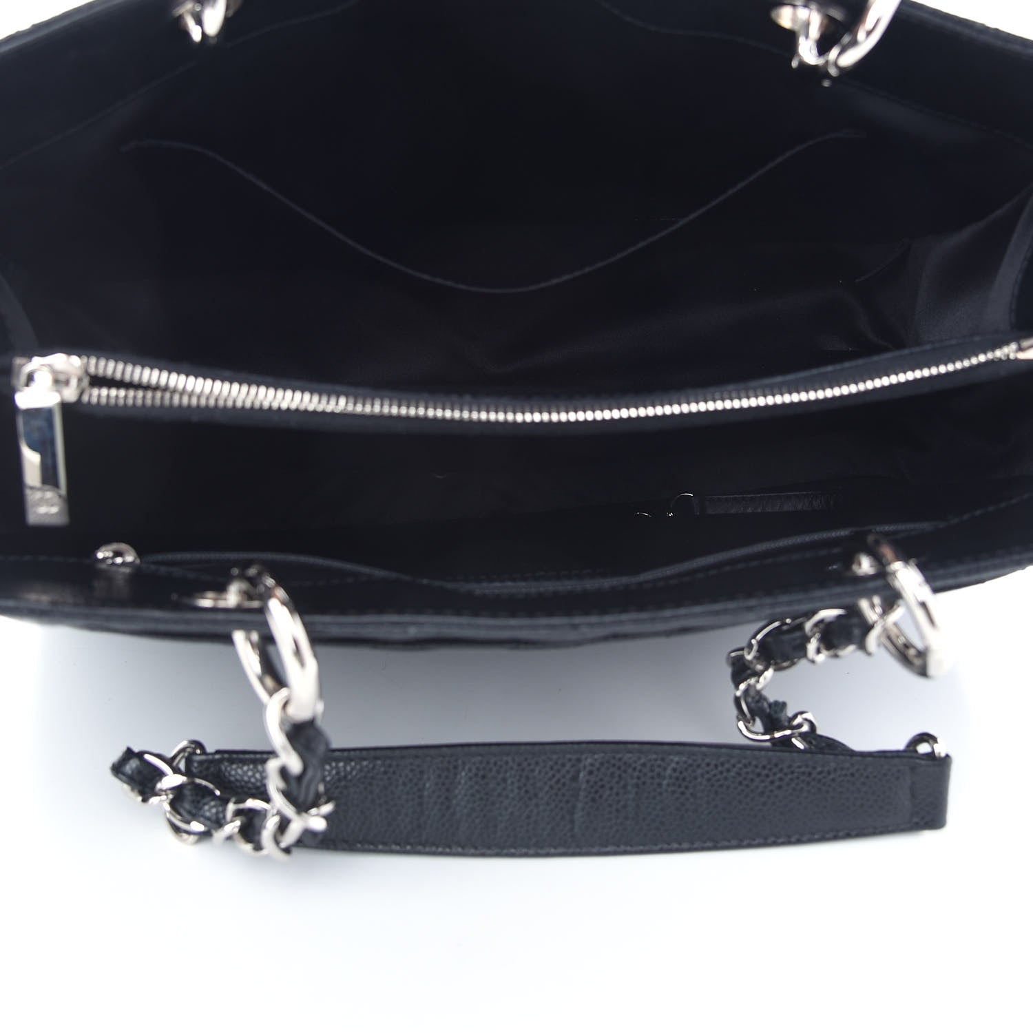 Chanel Caviar Quilted Grand Shopping Tote GST Black 5 of 9