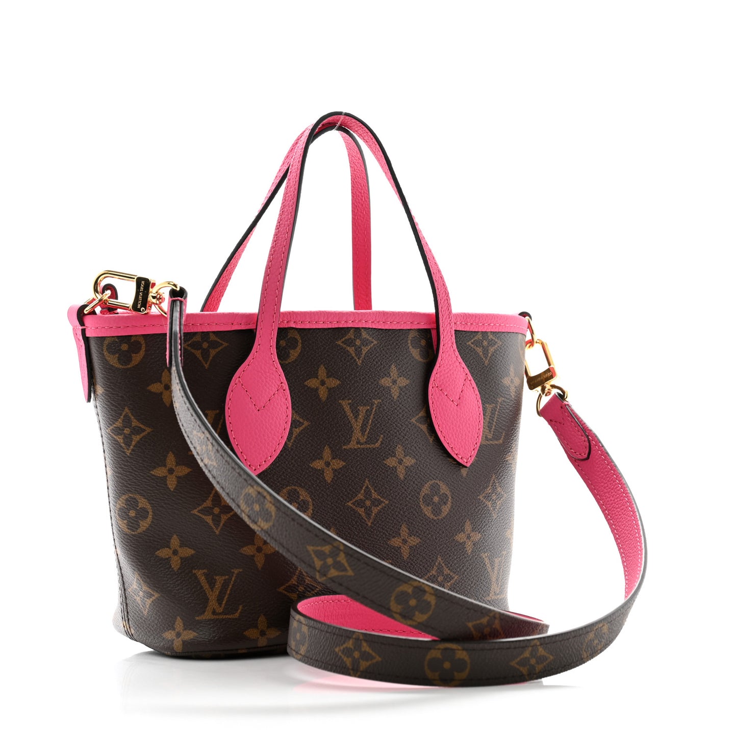 Monogram Neverfull Inside Out Bandouliere BB Rose Pondichery