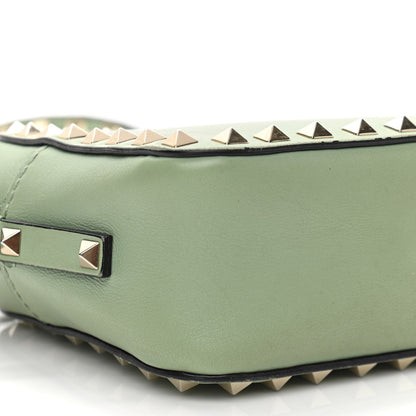 Valentino Garavani Calfskin Rockstud Camera Crossbody Bag Powder Green 9 of 10