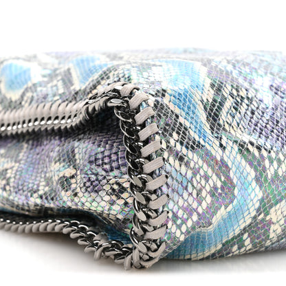 Stella McCartney Eco Python Oleographic Big Falabella Tote Navy 10 of 11