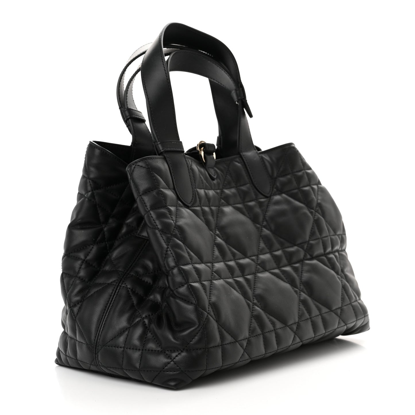 Calfskin Macrocannage Medium Toujours Black