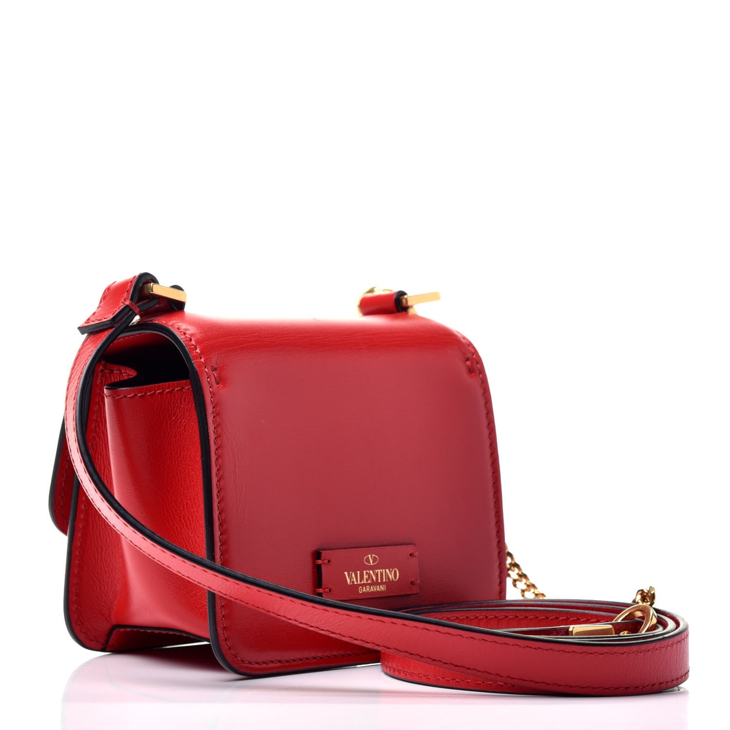 Valentino Garavani Smooth Calfskin Micro VSling Shoulder Bag Rouge Pur 3 of 11