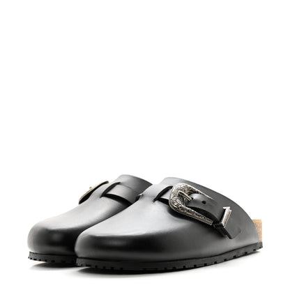 Saint Laurent Calfskin Buckle Jimmy Clog 38.5 Black 3 of 11