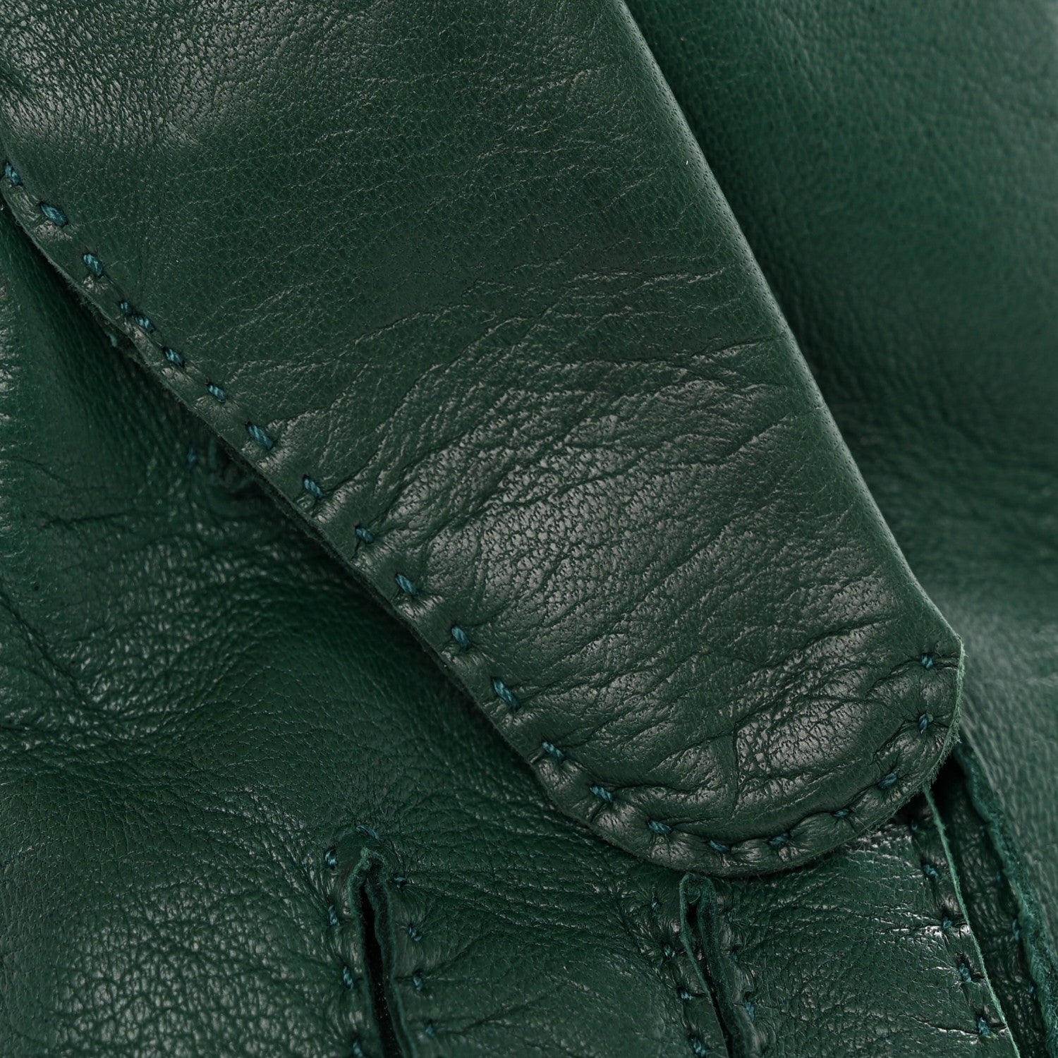 Gucci Calfskin Gloves With Buckle M Green Pink 11 of 12