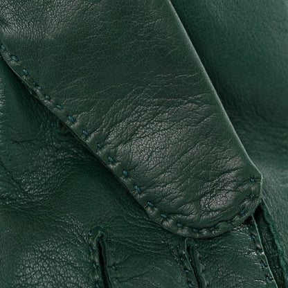 Gucci Calfskin Gloves With Buckle M Green Pink 11 of 12