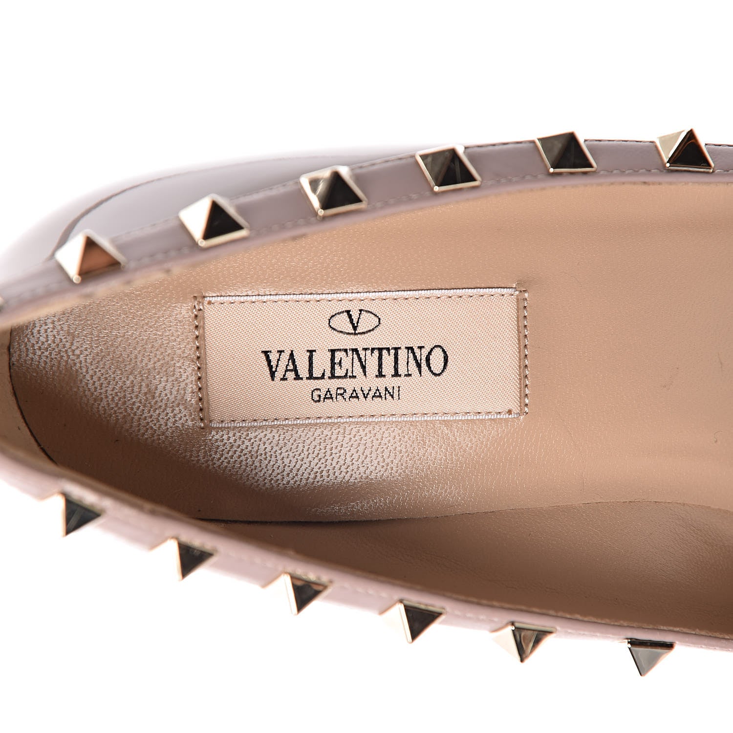 Valentino Garavani Patent Rockstud 70mm Wedges 37.5 Poudre 7 of 9