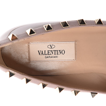 Valentino Garavani Patent Rockstud 70mm Wedges 37.5 Poudre 7 of 9
