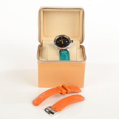 Louis Vuitton Stainless Steel Alligator 39mm Tambour Quartz Watch 5 of 8