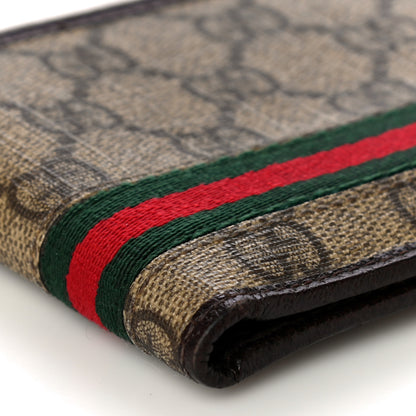 Gucci GG Plus Monogram Web Bi-Fold Wallet Dark Brown 8 of 12