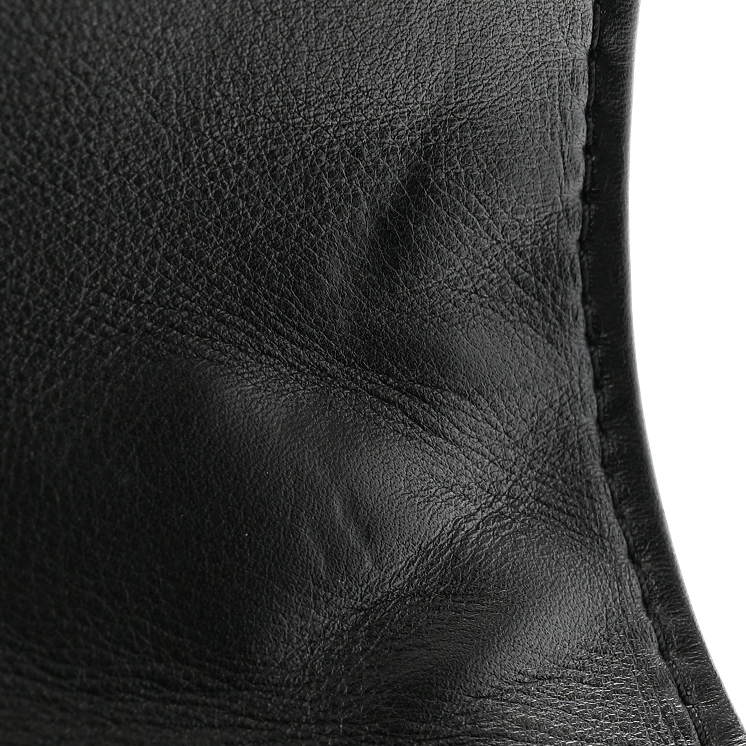 Chanel Calfskin Quilted Wild Stitch Large Top Handle Flap Black 15 of 16