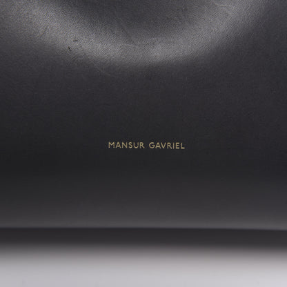 Mansur Gavriel Calfskin Mini Lady Bag Black Argento 6 of 16