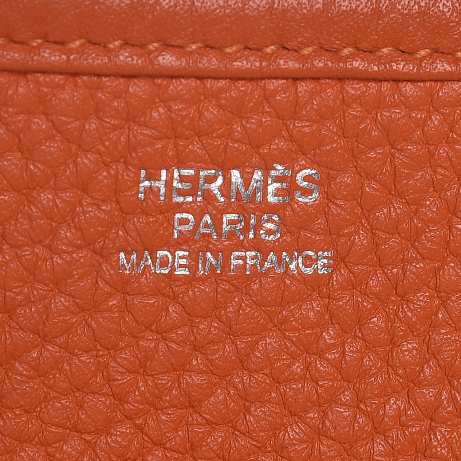 Hermes Togo Evelyne III PM Orange 6 of 7