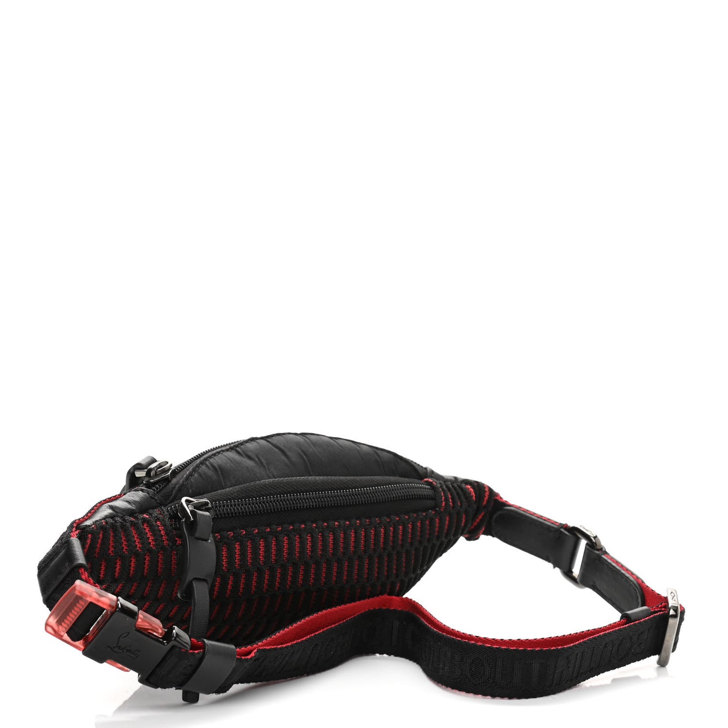 Calfskin Spiked Paris NYC Belt Bag Black