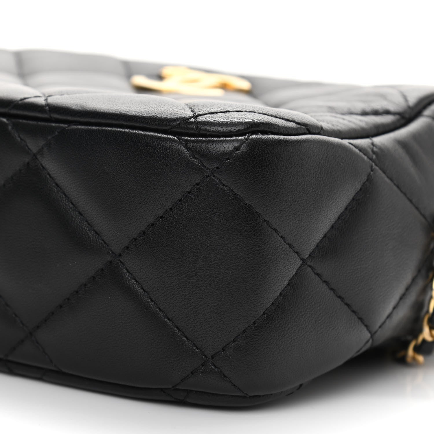 Chanel Lambskin Quilted Mini My Perfect Camera Case Black 10 of 11