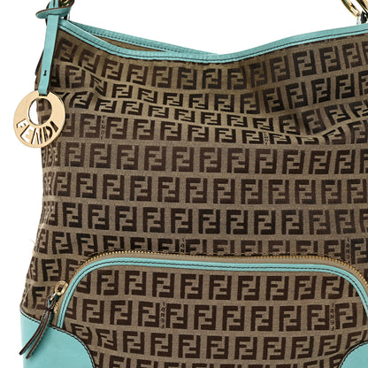 Fendi Zucchino Cuoio Chef Shopping Tote Mogano Panna Laguna 9 of 13