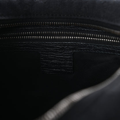 Gucci Monogram Medium Horsebit Chain Hobo Black 6 of 8