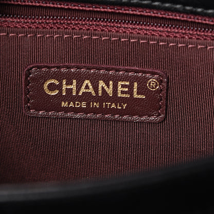 Chanel Shiny Lambskin Quilted Around The Corner Flap Black 5 of 14