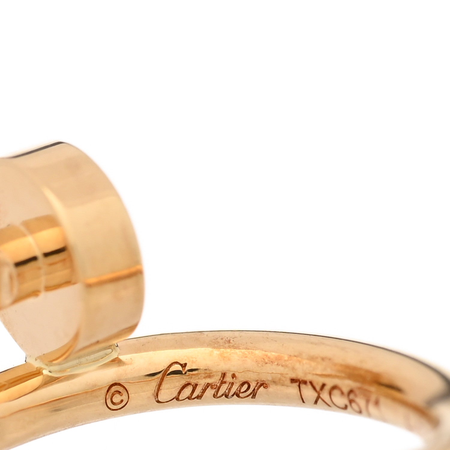 Cartier 18K Yellow Gold Juste Un Clou Single Hoop Earring 4 of 5
