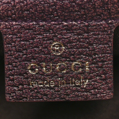 Gucci Monogram Bamboo Ring Hobo Aubergine 6 of 11