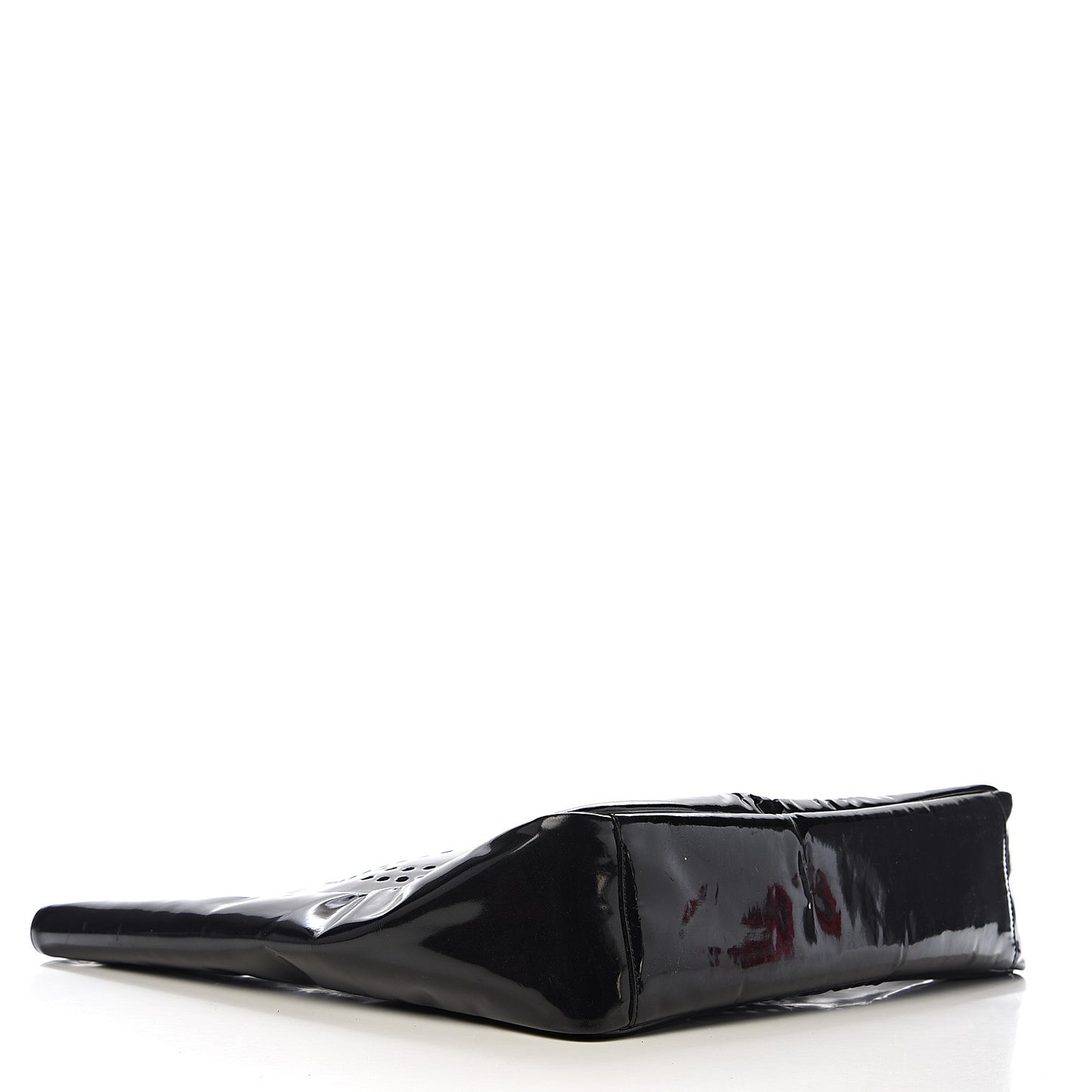 Patent Perforated CC Handle Bag Black