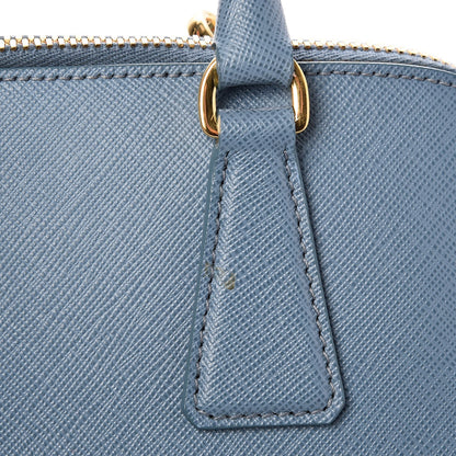 Prada Saffiano Lux Small Promenade Tote Aviazione 9 of 10