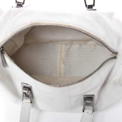 Chanel Calfskin Square Stitched Large Tote White 5 of 9