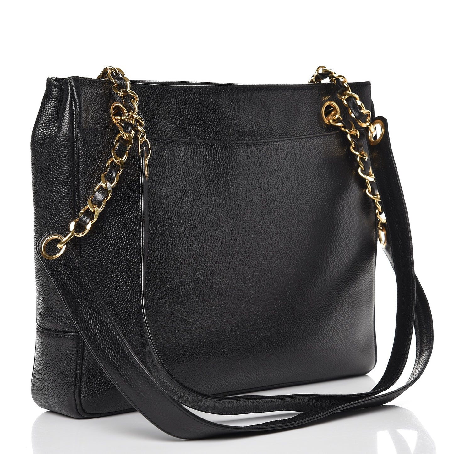 Caviar CC Shoulder Bag Black