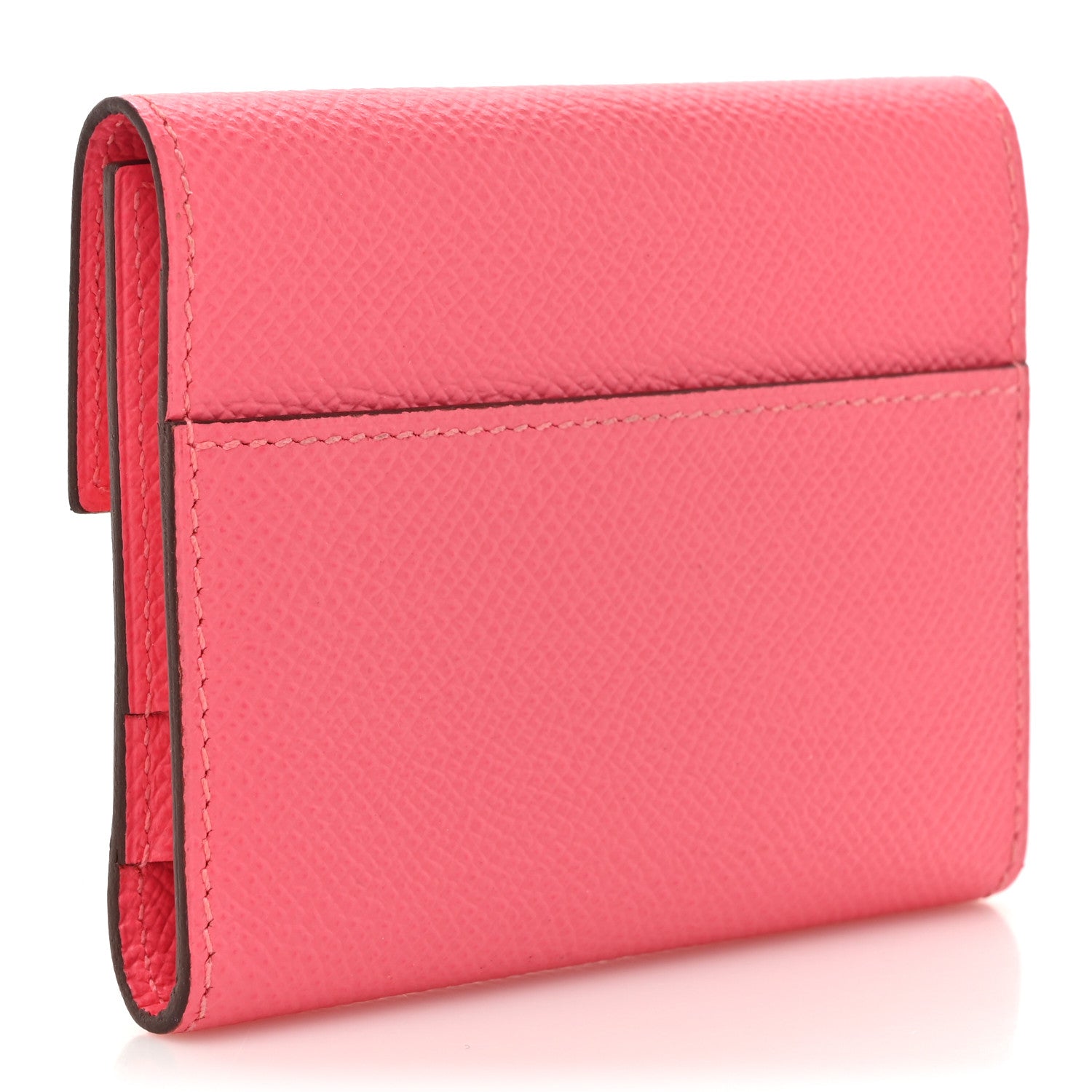 Hermes Epsom Mini Clic Card Holder Rose Azalee 3 of 11