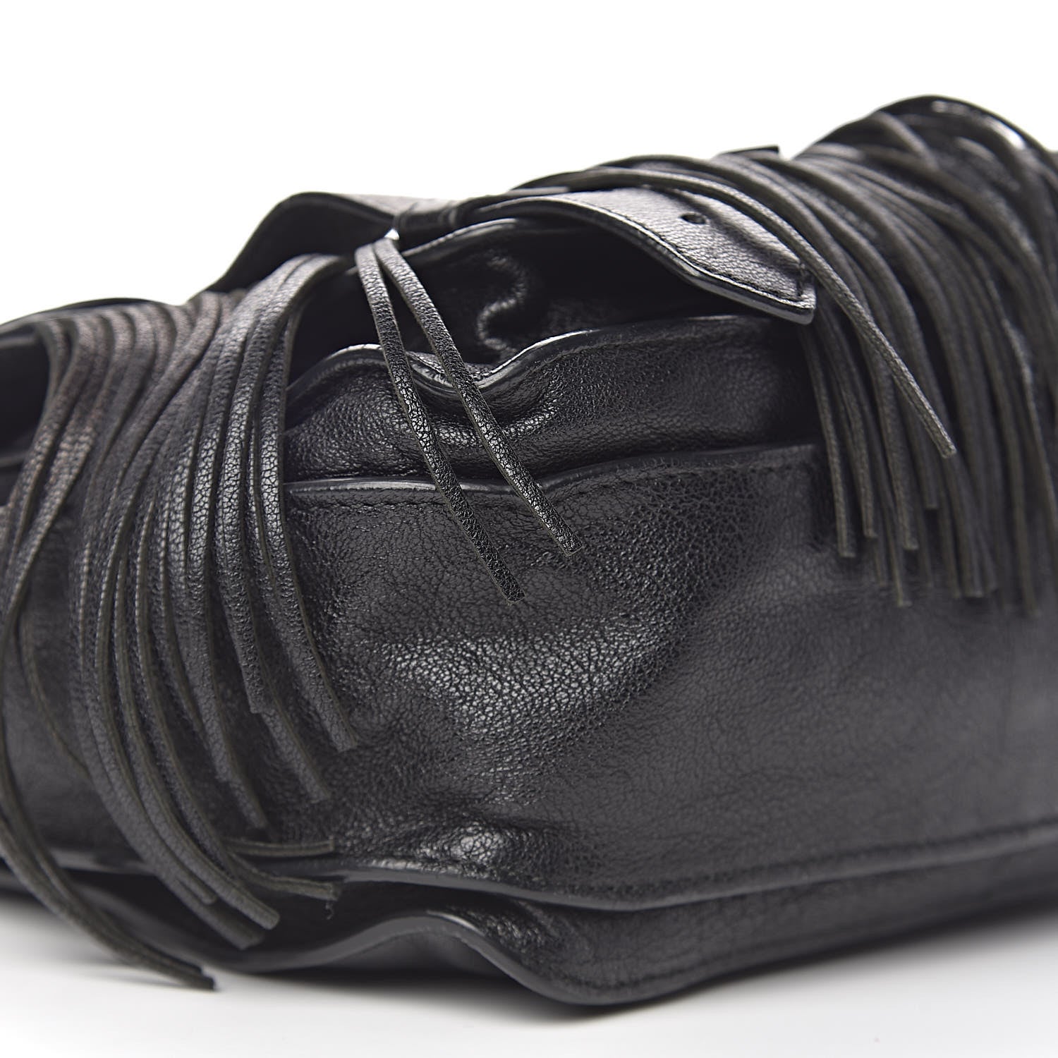 Proenza Schouler Lambskin Fringe PS1 Crossbody Pouch Black 11 of 11
