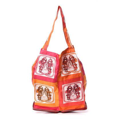 Hermes Buffle Brides de Gala Silky Pop Shopper Tote Rouge Garance 1 of 14