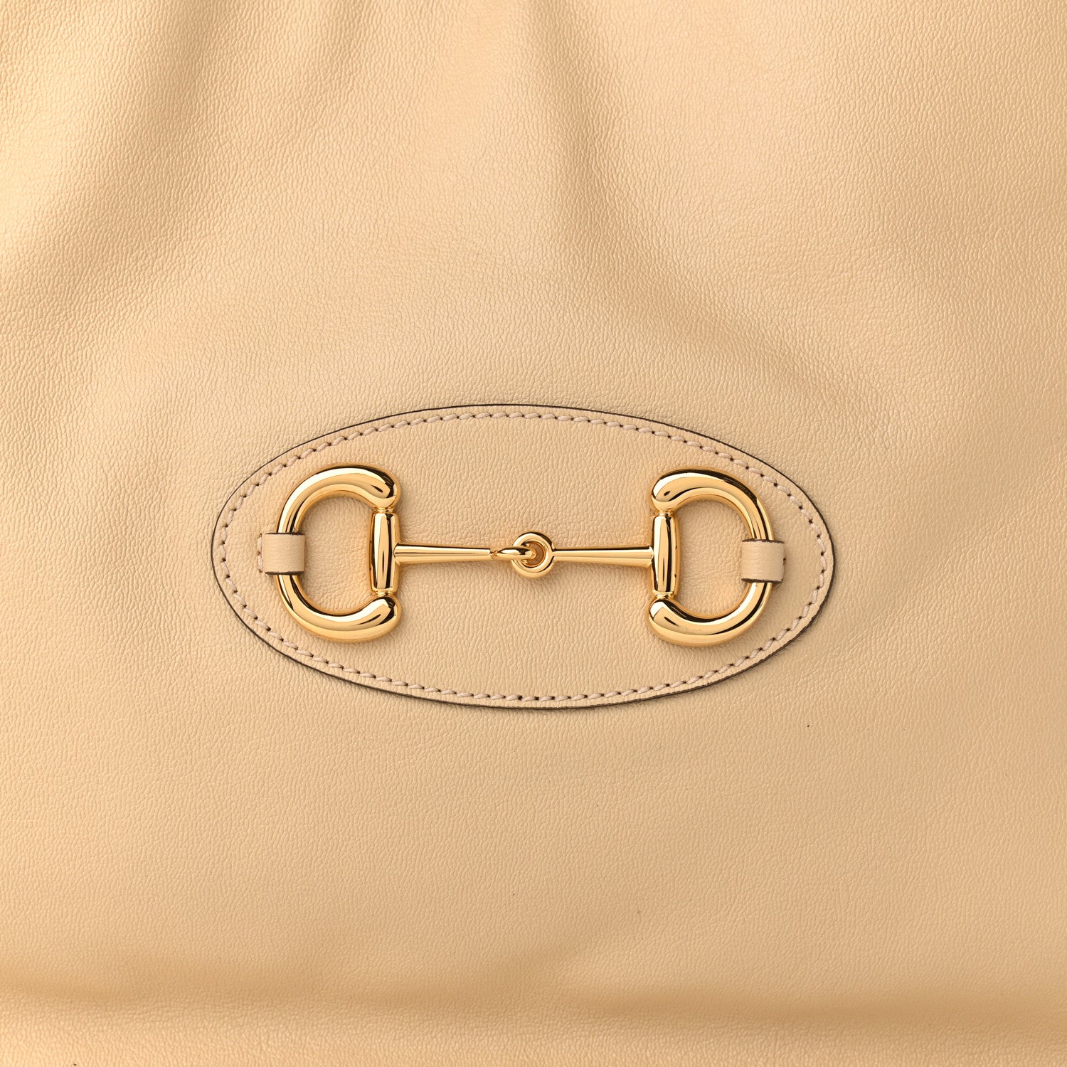 Gucci New Sakai Calfskin Lux Horsebit 1955 Tote Bag Bubble Tea 8 of 10