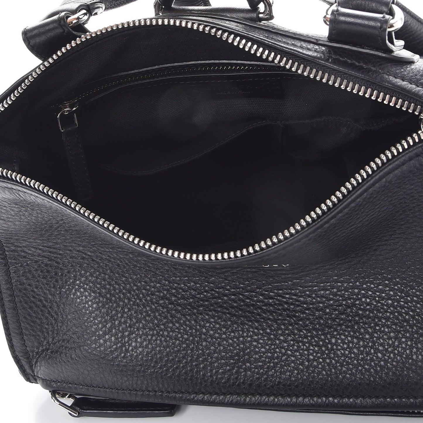 Pebbled Calfskin Pandora Backpack Black