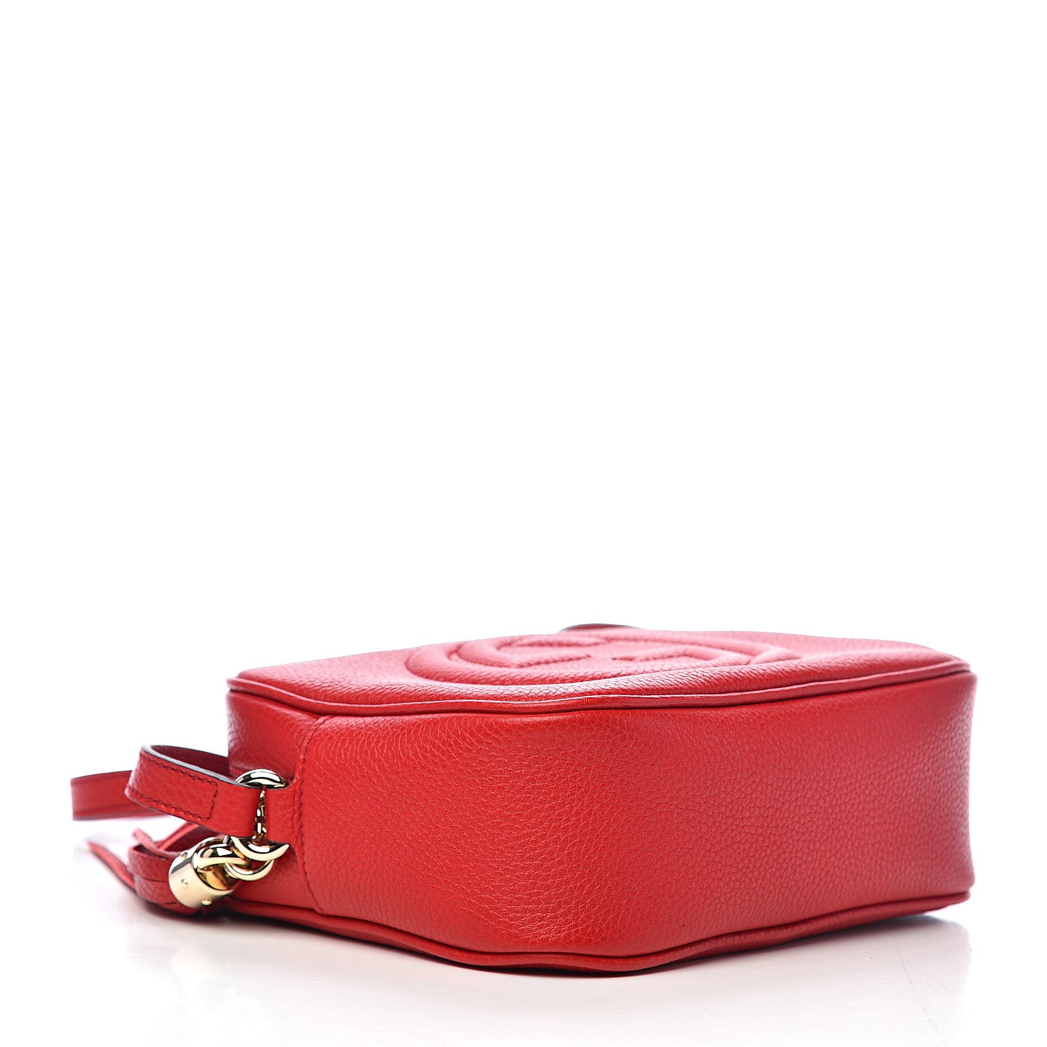 Gucci Pebbled Calfskin Small Soho Disco Bag Tabasco Red 3 of 9